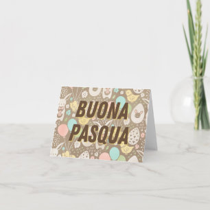 Carte Joyeuses Pâques, Italien Bon Pâques 