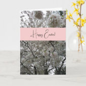 Carte Joyeuses Pâques Jean 3:16 Vous Souhaitant Joie (Fleur jaune)