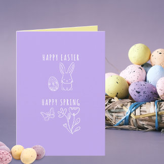 Carte Joyeuses Pâques, Joyeux Printemps 