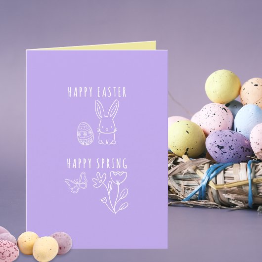 Carte Joyeuses Pâques, Joyeux Printemps
