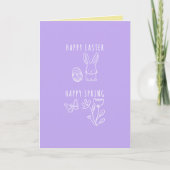 Carte Joyeuses Pâques, Joyeux Printemps (Devant)