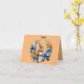 Carte "Joyeuses Pâques, Joyeux Printemps" Message de vœu (Fleur jaune)