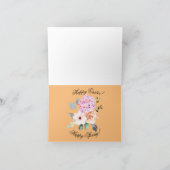 Carte "Joyeuses Pâques, Joyeux Printemps" Message de vœu (Intérieur)