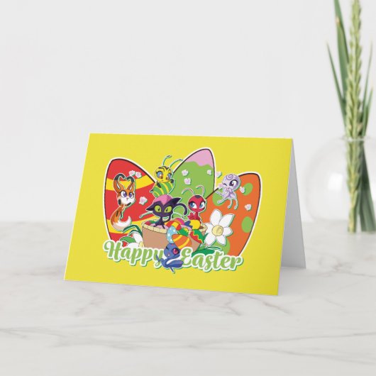 Carte Joyeuses Pâques Kwamis (Devant)