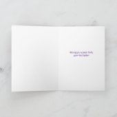 Carte Joyeuses Pâques Mignon Chat avec Panier de Pâques (Intérieur)