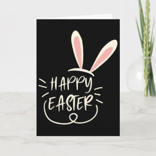 Carte Joyeuses Pâques Mignons œufs Chrétiens ou Catholiq