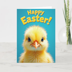Carte Joyeuses Pâques Oiseau Jaune
