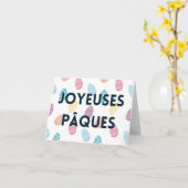 Carte Joyeuses Pâques, Pâques française (Fleur jaune)