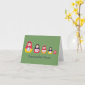 Carte Joyeuses Pâques, Pâques russe (Fleur jaune)