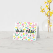 Carte Joyeuses Pâques suédois Joyeuses Pâques  (Fleur jaune)