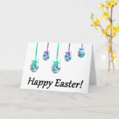 Carte Joyeuses Pâques ! (Ukrainien-inspiré) (Fleur jaune)