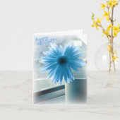 Carte Joyeuses pensées pour ton anniversaire (Fleur jaune)