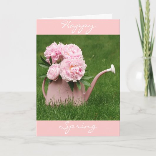 Carte Joyeuses pivoines de printemps (Devant)