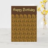 Carte Joyeuses pommes de terre Brown (Fleur jaune)