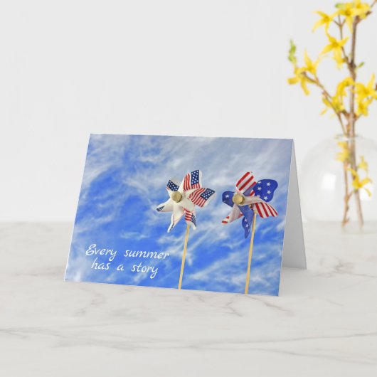 Carte Joyeuses roues d'été (Fleur jaune)