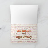 Carte Joyeuses sorcières d'anniversaire Halloween (Intérieur)