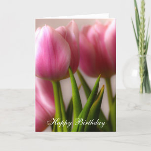 Carte Joyeuses tulipes d'anniversaire