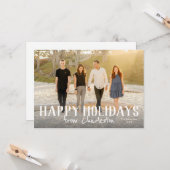 Carte Joyeuses vacances de la ville ou de l'emplacement  (Devant/Arrière en situation)