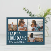 Carte Joyeuses vacances de la ville ou de l'emplacement  (Debout devant)