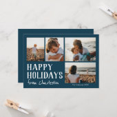 Carte Joyeuses vacances de la ville ou de l'emplacement  (Devant/Arrière en situation)