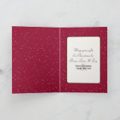 Carte Joyeuses Vacances Golden Retriever En Neige (Intérieur)