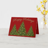 Carte Joyeuses vacances personnalisables (Fleur jaune)