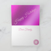 Carte Joyeuses vacances rose (Intérieur)