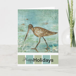 Carte Joyeuses vacances Shore Bird Art