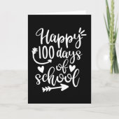 Carte Joyeux 100 Jours d'école 100e jour Plus clair (Devant)