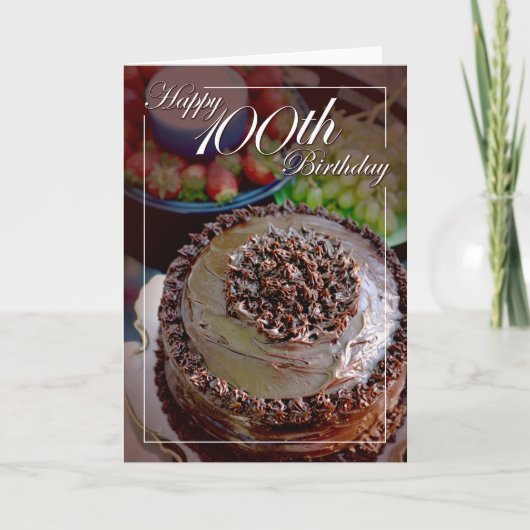 Carte Joyeux 100e Anniversaire (Devant)