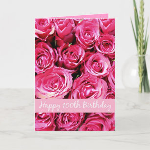 Carte joyeux 100e anniversaire