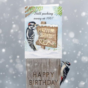Carte Joyeux 100e anniversaire Pic mineur