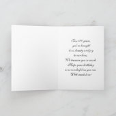 Carte Joyeux 100e anniversaire, Stargazer Lily Bouquet (Intérieur)