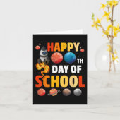 Carte Joyeux 100E Jour D'École Enseignant Espace Extra-A (Fleur jaune)