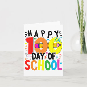 Carte Joyeux 100ème Jour De L'École 100 Jours De L'Ensei