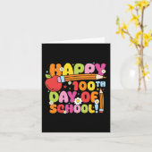 Carte Joyeux 100ème Jour De L'École Enseignant Enfants 1 (Fleur jaune)
