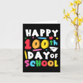 Carte Joyeux 100ème Jour De L'École Enseignant Enfants 1 (Fleur jaune)