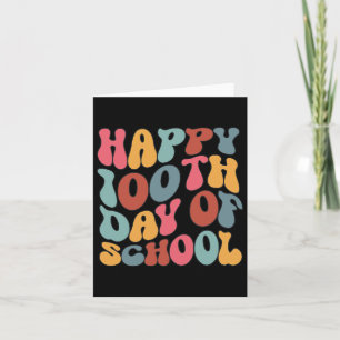 Carte Joyeux 100ème Jour De L'École Rétro 100 Jours Ense