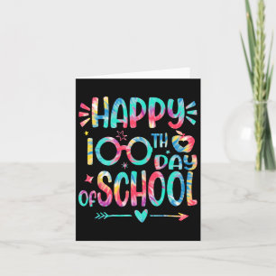 Carte Joyeux 100ème Jour De L'École Teinture 100 Jours P