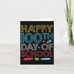 Carte Joyeux 100ème Jour De L'Enseignant Étudiant 100 Jo