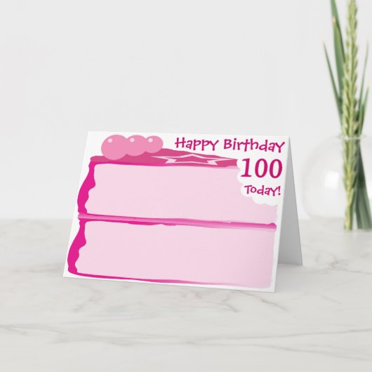 Carte Joyeux 100th anniversaire (Devant)