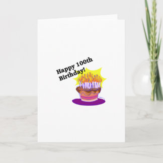 Carte Joyeux 100th anniversaire