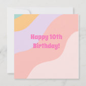 Carte Joyeux 10e anniversaire (Dos)