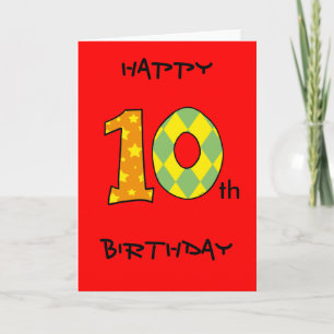 Carte Joyeux 10e anniversaire