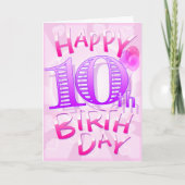 Carte Joyeux 10e anniversaire (Devant)