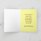 Carte joyeux 10e anniversaire de mariage (Intérieur)