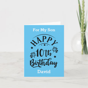 Carte Joyeux 10e anniversaire pour mon fils
