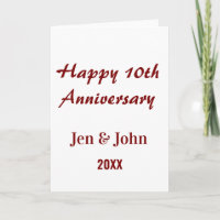 Joyeux 10ème anniversaire de mariage mauve nom sim