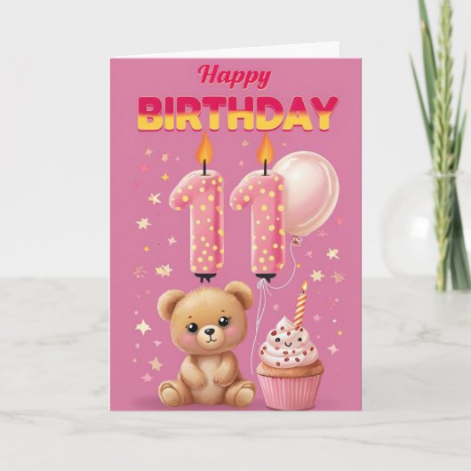 Carte Joyeux 11e anniversaire (Devant)