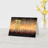 Carte Joyeux 11e anniversaire de mariage (Fleur jaune)
